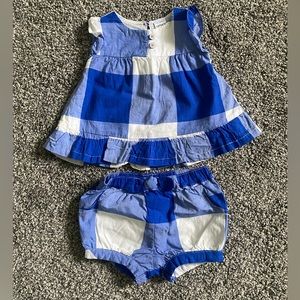Carter’s Blue Plaid Set 3m